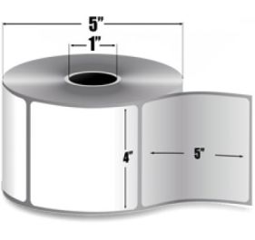 AirTrack 4x5 DT-P 1inch core-Roll Barcode Label