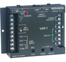 Bogen VAR1 Public Address Equipment
