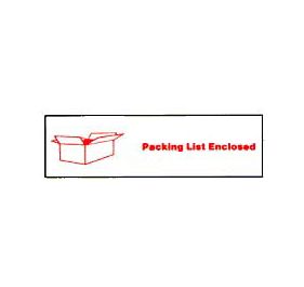 Printed Tape Packing List Enclosed Shipping Labels