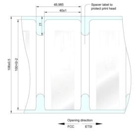 Zebra Silverline Classic II RFID Inlay