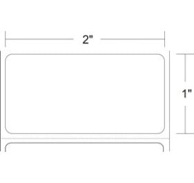 AirTrack 2x1 TT-P 1inch core Polyester Barcode Label