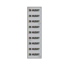 BCI WSH29 Labels