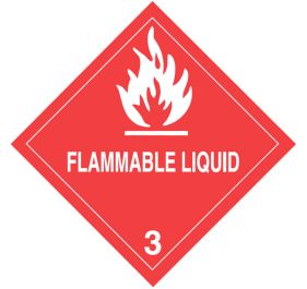 Warning Flammable Liquid Shipping Labels
