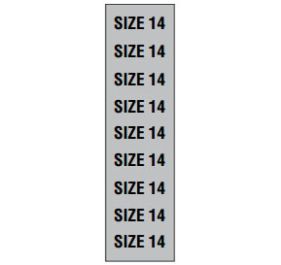 BCI WSS31 Labels