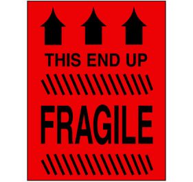 Caution CA27 Shipping Labels