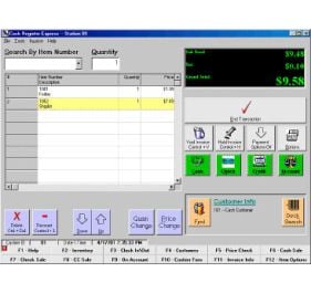 pcAmerica Cash Register Express Wasp POS Software