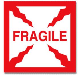 Packing Fragile Shipping Labels