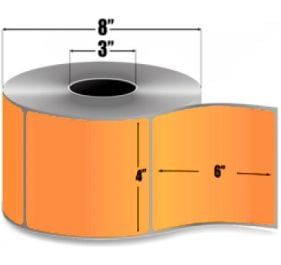 AirTrack® ATTFL-4-6-1000-OR-R Barcode Label