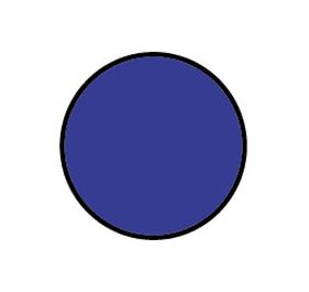 Circle Light Blue Shipping Labels