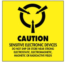Warning A4 Shipping Labels