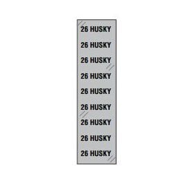 BCI WSH31 Labels