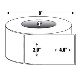 AirTrack® AiRT-2-4-1500-3 Barcode Label