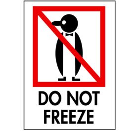 Packing Do Not Freeze Shipping Labels