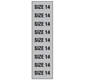 BCI WSS28 Labels