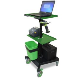 Newcastle Systems LT Series Industrial Powered Laptop Mobile Cart