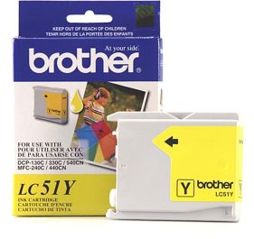 Brother LC51Y InkJet Cartridge