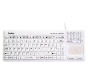 WetKeys Washable and Sanitype Medical Keyboards KBSTRC106T-W Keyboards