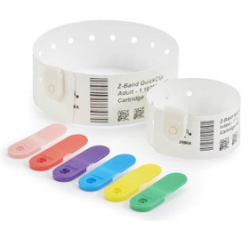 Zebra 97032-RED Wristbands
