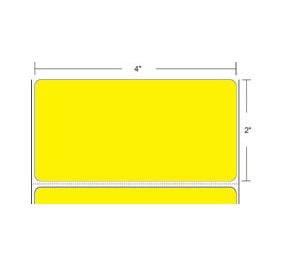 AirTrack® AiRFC-4-2-2900-YL Barcode Label