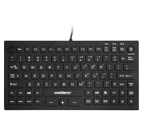 WetKeys Washable and Sanitype Medical Keyboards KBWKRC89PB-BK Keyboards