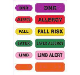 Zebra TY-FALLRISK Wristbands