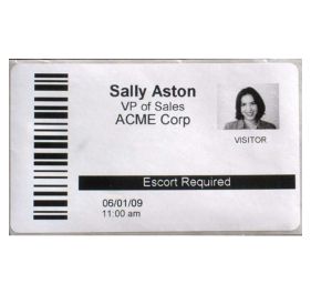HID EL-AT-6918Y Barcode Label