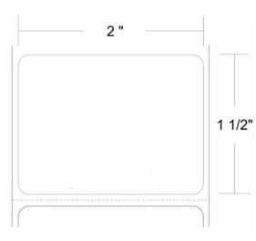 Zebra 10015773-R Barcode Label