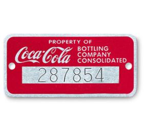 BCI AUTOGRAPHS Color-Designed Nameplates Barcode Label