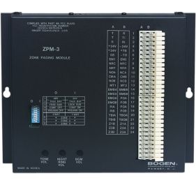 Bogen ZPM-3 3-Zone Paging Module Public Address Equipment