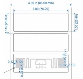 SLS RFID 10020291-7014-M730-SLS RFID Label