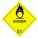 Warning Oxidizer Shipping Labels