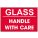 Packing Glass Handle With Care Red Shipping Labels