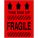 Caution Fragile - This End Up Shipping Labels