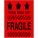 Caution Fragile - This End Up Shipping Labels