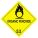 Warning Organic Peroxide Shipping Labels