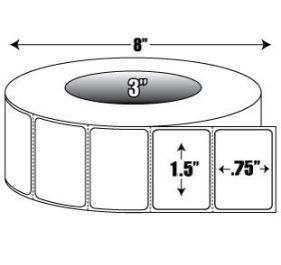 AirTrack AiRT-15-075-7500-3-R Barcode Label