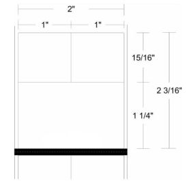 Zebra 10015775-R Barcode Label