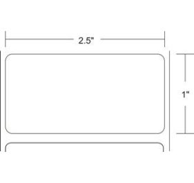 AirTrack E06142-R-COMPATIBLE Barcode Label