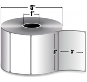 AirTrack 4x3 DT-P 1inch core Barcode Label