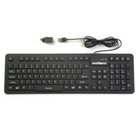 WetKeys Washable and Sanitype Medical Keyboards KBWKFC106-BK Keyboards