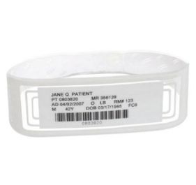 Zebra LB2-ADULT-WL3-BLU Wristbands