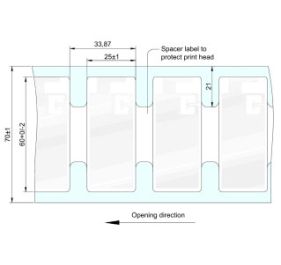 Zebra Silverline Blade II RFID Inlay