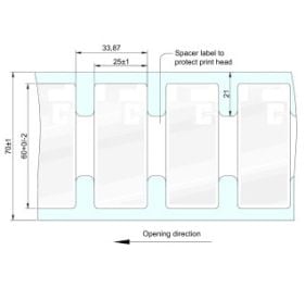 Zebra 10026768 RFID Label