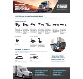 Gamber-Johnson Semi-Truck and Logistic Mounting Systems Tablet Accessories