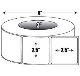 AirTrack® AiRT-25-25-2500-3-R Barcode Label