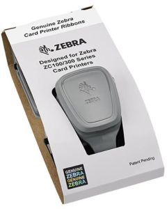  Zebra ZC100 LT ID Card Printer - Complete Supplies Package  with CloudBadging Software, Blank Cards, and Ribbon : Office Products