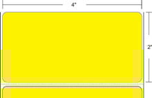 AirTrack® AiRFC-4-2-2900-YL Barcode Label