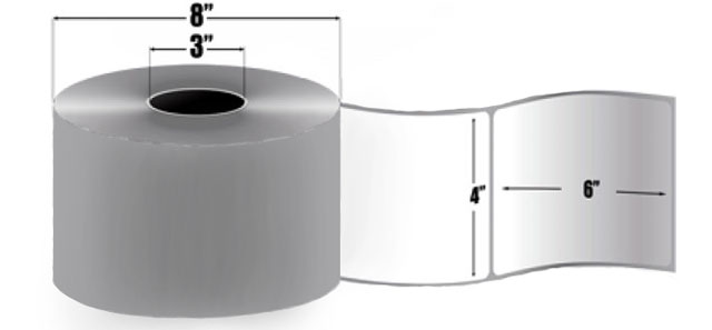 AirTrack® ATT-4-6-1000-3IN-R Barcode Label