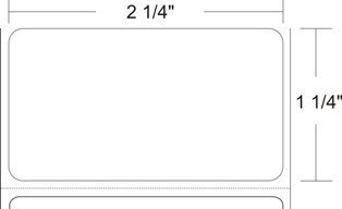 Zebra 800322-125-R Barcode Label