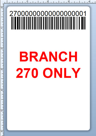 BCI DEXTER-4X6-LPN-270 Barcode Label